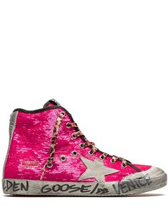 Golden Goose высокие кеды Francy