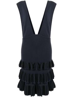Alaïa Pre-Owned платье-сарафан с оборками