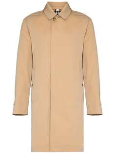 Burberry однобортное пальто Camden