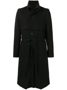 Ann Demeulemeester однобортное пальто с завязками