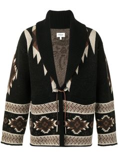BAPE BLACK *A BATHING APE® кардиган вязки интарсия