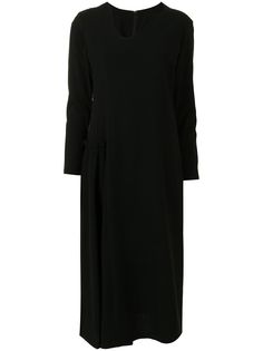 Yohji Yamamoto платье с длинными рукавами