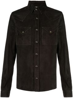 Saint Laurent рубашка с карманами