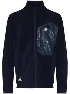 Billionaire Boys Club logo-embroidered zip-up fleece jacket