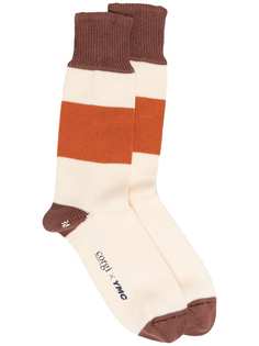 YMC knitted colour block socks