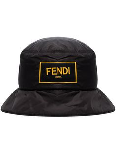 Fendi панама с нашивкой-логотипом