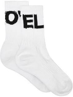 Burberry Love intarsia-knit socks