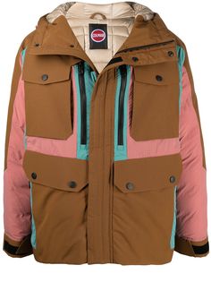 Colmar contrast panel hooded jacket