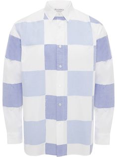 JW Anderson CHECKERBOARD APPLIQUE SHIRT