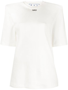 Off-White SHOULDER PADS T-SHIRT WHITE BLACK
