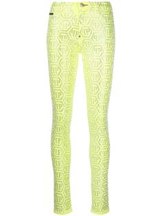 Philipp Plein High Waist Jegging All over PP