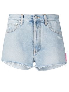 Off-White DENIM SHORTS LIGHT BLUE NO COLOR