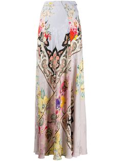 Etro длинная юбка с цветочным принтом