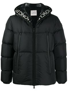 Moncler пуховик с логотипом