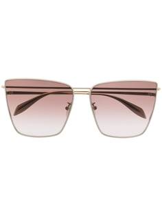 Alexander McQueen Eyewear солнцезащитные очки в квадратной оправе