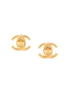 Chanel Pre-Owned серьги 1996-го года с логотипом CC