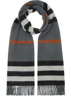 Burberry Icon Stripe fringe scarf