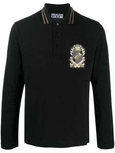Versace Jeans Couture рубашка поло с нашивкой