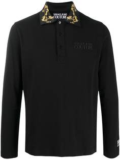Versace Jeans Couture рубашка поло со вставками и принтом Baroque