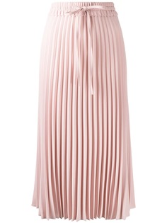 RED Valentino плиссированная юбка с завязками