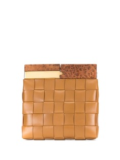 Bottega Veneta Pre-Owned клатч с плетением Intrecciato