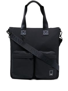 Emporio Armani сумка-тоут с карманами и логотипом