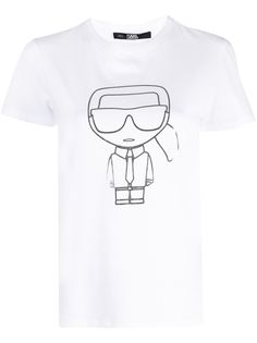 Karl Lagerfeld футболка Ikonik Karl Outline