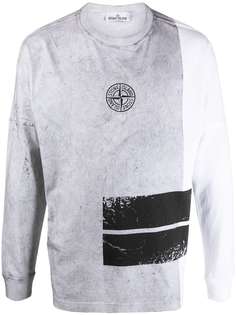 Stone Island футболка с длинными рукавами и логотипом