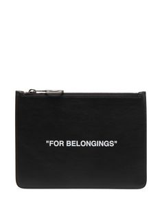 Off-White "For Belongings" pouch