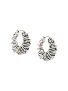 Bottega Veneta coil hoop earrings