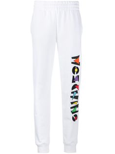 Moschino спортивные брюки с вышитым логотипом