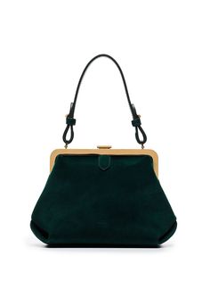 Khaite Green Agnes suede tote bag