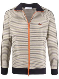 Lacoste спортивная куртка в ломаную клетку