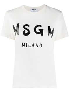 MSGM футболка с логотипом
