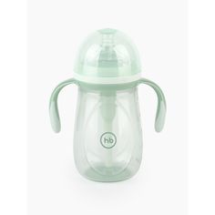 Бутылочка Happy Baby антиколиковая с ручками и силиконовой соской, полипропилен, с рождения, 300