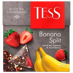 Чай черный Tess Banana split в пирамидках, 20 шт.