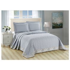 Комплект с покрывалом Cleo Monifico 240х260 см, голубой