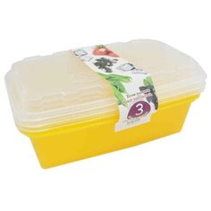 BEROSSI Набор контейнеров для заморозки "Zip" лимон