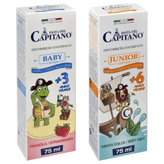 Зубной гель Pasta del Capitano Клубника и Мята 3+, 75 мл