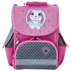Юнландия Ранец Bunny (228869), розовый/серый