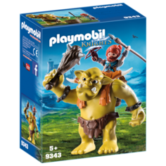 Набор с элементами конструктора Playmobil Knights 9343 Гигантский тролль с рюкзаком для гнома