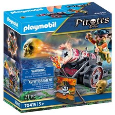 Набор с элементами конструктора Playmobil Pirates 70415 Пират с пушкой