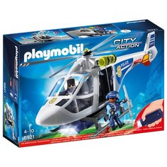 Набор с элементами конструктора Playmobil City Action 6921 Полицейский вертолет