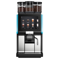 Кофемашина WMF 1500 S 03.1900.6010 черный/серебристый/голубой