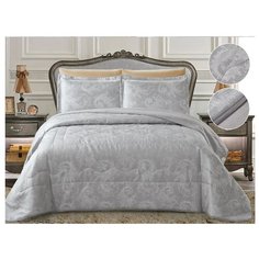 Комплект с покрывалом Cleo Vermont 240x260 см, светло-серый