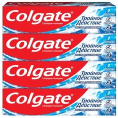 Зубная паста Colgate Тройное Действие Экстра Отбеливание, 156 г, 4 шт.