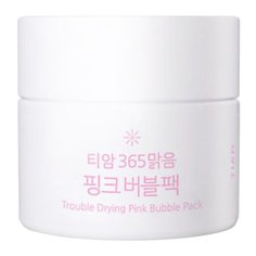 Tiam кислородная маска Trouble Drying Pink Bubble, 80 мл