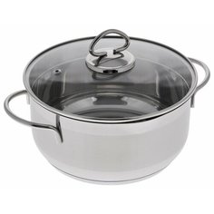 Кастрюля TimA Универсал 6 л, серебристый