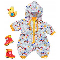 Zapf Creation Комплект одежды для кукол Baby Born Осенний комбинезон с сапогами Делюкс 826935 разноцветный