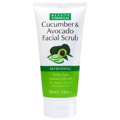 Beauty Formulas скраб для лица Cucumber & Avocado Facial Scrub 150 мл